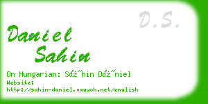daniel sahin business card